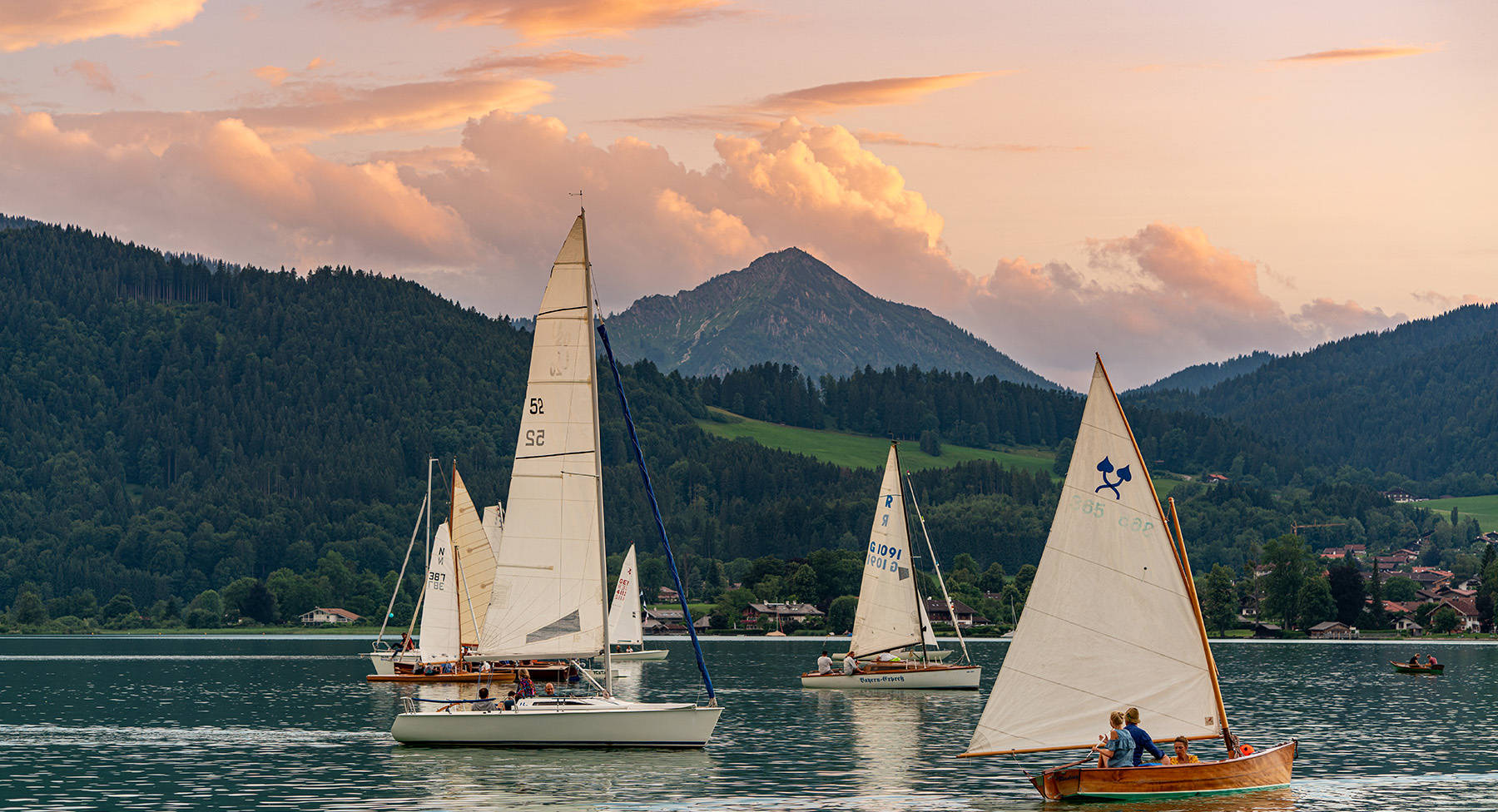 Segelboote Frühling